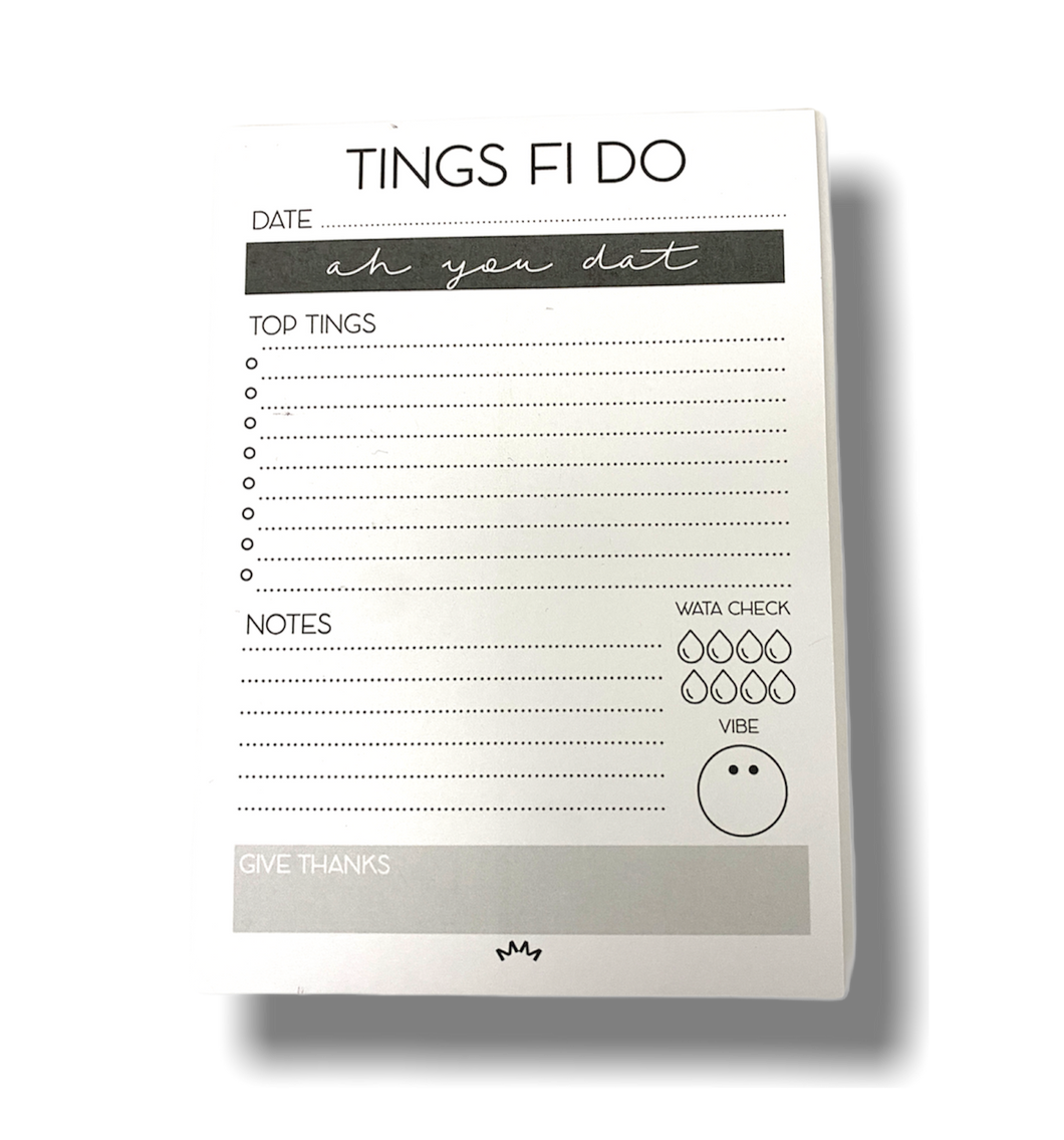 Tings Fi Do Daily Planner